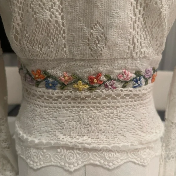 Free People Garden Grace Top xs - Picture 10 of 11